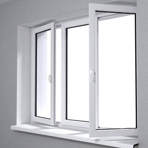 Fenêtre à battant en aluminium et <span class=keywords><strong>PVC</strong></span> de norme européenne avec verre Low-E insonorisé, certifiée Energy Star, à quatre vitres - Product Image 1