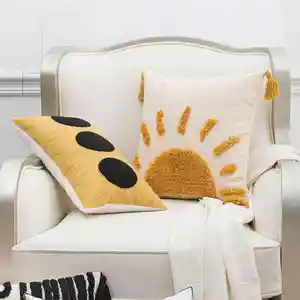 Innermor Geometric Tufted Throw Pillow Case Cushions For Home Decor Cushion Cover