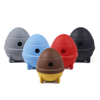 Nouveau jouet distributeur interactif pour chiens et chats, en silicone étanche, en forme de fusée, pour l'entraînement et la distribution de nourriture pour petits animaux