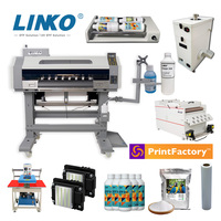 Impresora DTF LINKO de 4/8 Colores y 24 Pulgadas A1 con Agitador Automático, Cabezal de Impresión Dual I3200, Impresora DTF de 60 cm