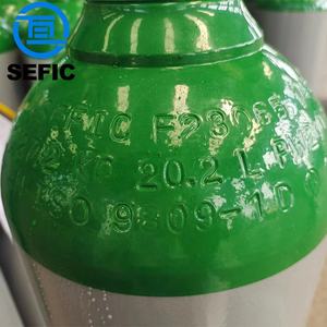 Cilindro de gas de argón <span class=keywords><strong>Co2</strong></span> vacío recargable de 5,4mm 27,2 kg 203mm 20l para el mercado europeo - Product Image 3