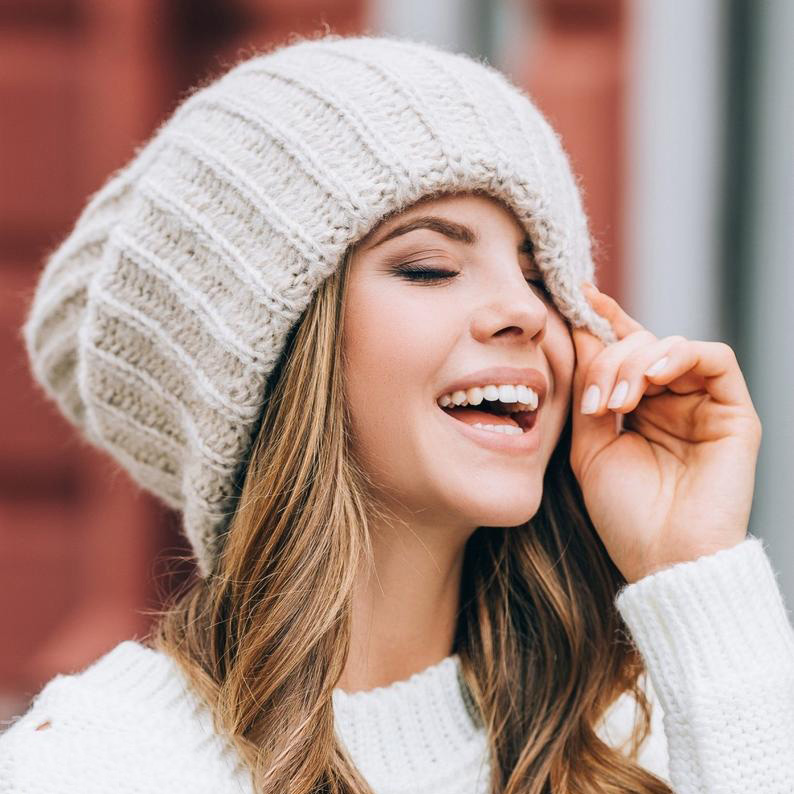 Y-Z Dreadlock Oversized Slouchy Chunky Cable Knit Hats