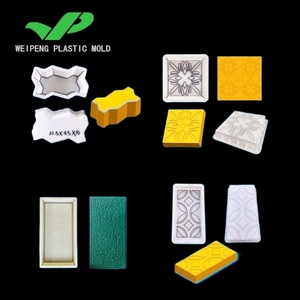 Moule à pavés à rayures chevrons réutilisable en plastique PP pour carreaux de béton, idéal pour jardin, patio, allée, aménagement paysager et bricolage - Product Image 2