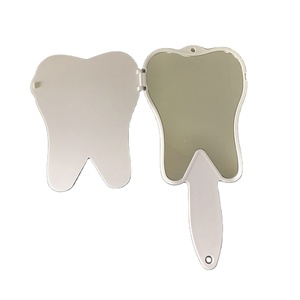 Advertising Promotion Tooth Shape Single Side Cosmetic Long Handle Makeup <strong>Mirror</strong> for <strong>Dentist</strong> - Product Image 6