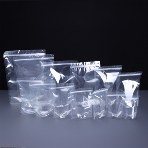 Hot Sale Wholesale Stand Up Pouch Transparent Zipper Bag Self-Standing Coffee Candy Food Packaging Tea Nuts Bag