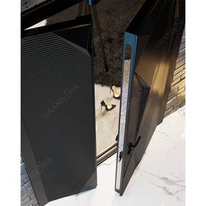 Chine Prix bas Portes de sécurité personnalisées en métal inoxydable <span class=keywords><strong>Porte</strong></span> <span class=keywords><strong>blindée</strong></span> moderne en acier inoxydable moderne en métal pour villa - Product Image 6