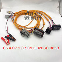 Faisceau de câblage de démarrage et de vérification pour la programmation de l'ECU moteur ADEM4 ADEM3 pour Caterpillar C6.4 C7.1 C7 C9.3 320GC 365B 320GX 323GC GX