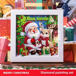 Trẻ Em Của Handmade 5D Đầy Đủ Kim Cương Sơn Mới Giáng Sinh Dot DIY Khung Ảnh Hoàn Hảo Chân Dung Cho Món Quà Kỳ Nghỉ - Product Image 2