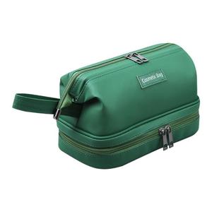 Large <b>Makeup</b> Brush Bag PU Leather Zipper Water Resistant Soft Portable Cosmetic <b>Storage</b> Pouch Travel Organizer Custom Logo Case - Product Image 1