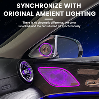Pour Mercedes-Benz Classe CLS W257 C257 Tweeter rotatif 2011-2019 |   Ensemble d'enceintes A-Pillar originales avec synchronisation de lumière ambiante 64 couleurs