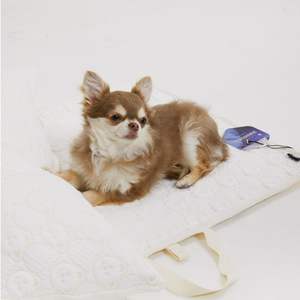 Tapis rafraîchissant d'été pour animaux de compagnie, design pliable et léger, tissu rafraîchissant respirant, housse amovible et lavable, fond antidérapant - Product Image 5