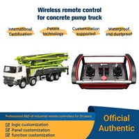Camion pompe à béton OEM à commande hydraulique sans fil avec 6 joysticks, livraison rapide, garantie de 2 ans, fabriqué en Chine, Henan