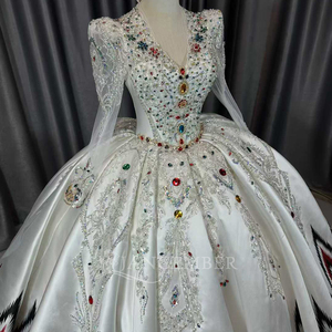 Lscm80 Colored Diamonds <b>Wedding</b> Dress Quinceanera Dresses Ruffles Princess Sweet 15 16 Ball Gowns Jancember - Product Image 4