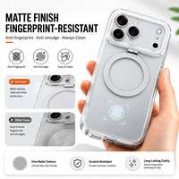 Coque ATB pour iPhone 17 18 Pro Max, étui de protection magnétique personnalisé avec support rotatif en métal, Fundas Para Celulares pour iPhone 18