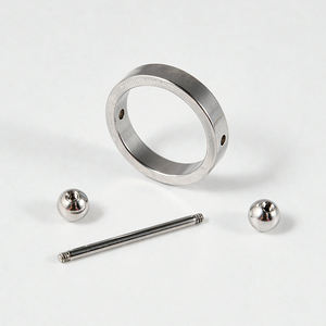 스테인레스 스틸 젖꼭지 방패 피어싱 젖꼭지 반지 라운드 골드 & 블랙 & 실버 산업 바벨 반지 젖꼭지 피어싱 보석 - Product Image 6