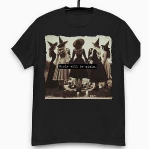 T-shirt Ample à Col en V pour <span class=keywords><strong>Femme</strong></span>, Motif Sorcière d'Halloween, Manches Courtes, Amusant, Féministe, Girl Power, Collection Automne - Product Image 4