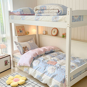 High End Customized 3 Piece 100% Cotton Student <b>Single</b> Size Printed Comforter <b>Bedding</b> Set for Home Use - Product Image 4