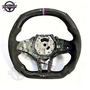 <span class=keywords><strong>Volante</strong></span> de Fibra de Carbono para Automóvil, Compatible con Modelos BMW G G01 G02 G05 G20 G30 G80 G87 M3 M4 - Product Image 1