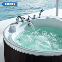 Luxuriöser freistehender 1,5-Meter-Acryl-Swim-Spa-Pool mit Hydrotherapie und Whirlpool-Massage für den Innenbereich in Hotels, Villen und Badezimmern