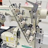 Machine à coudre à point interlock à cylindre à grande vitesse Yamato VC2700G, 3 aiguilles, 5 fils, machine à surjet