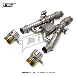 ท่อไอเสียหลังแบบตรงรุ่นสำหรับ McLaren Artura Spider 3.0T ปี 2023-2025 Boska SUS304 OEM วาล์ว Axleback พร้อมปลายท่อไทเทเนียม - Product Image 6