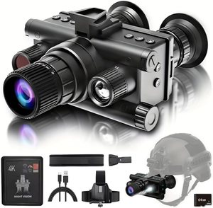 แว่นตาส่องกลางคืนทางยุทธวิธี Z9157 กล้องส่องทางไกลแบบสวมศีรษะพร้อมไฟอินฟราเรดปรับได้สำหรับการตั้งแคมป์และการลาดตระเวนรักษาความปลอดภัย - Product Image 1