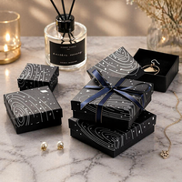 Boîte d'emballage pour bijoux avec logo imprimé, boîte de rangement pour bijoux avec tiroir, boîte cadeau pour bijoux, emballage de luxe pour bijoux