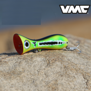 WLF004 — leurre rigide Popper avec hameçon <span class=keywords><strong>VMC</strong></span> 9626, appât artificiel de jeu, grande bouche, yeux 3D, 97mm, 33g, nouveau modèle - Product Image 5