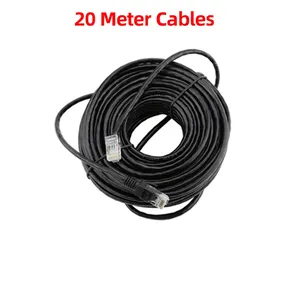 Câble Ethernet Cat5 <span class=keywords><strong>Techage</strong></span> 10M-50M avec connecteur RJ45 étanche pour extérieur, pour système de caméra IP POE CCTV YN-CP20 - Product Image 3