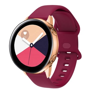 Correa de silicona de 20mm y 22mm para <span class=keywords><strong>Samsung</strong></span> <span class=keywords><strong>Galaxy</strong></span> <span class=keywords><strong>Watch3</strong></span>, 42mm, 46mm, Active 2 Gear S3, Amazfit Bip, pulsera de banda, reloj Huawei GT/2/2E/Pro - Product Image 2