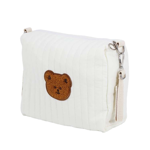 Single Mommy Bear Pattern Reiß verschluss Stickerei Geste ppte <span class=keywords><strong>Baby</strong></span> Windel Organizer Mutterschaft tasche Tragbare Reise ausflug Kinderwagen Tasche - Product Image 1
