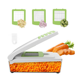 Accesorios de Cocina Multifuncionales de Acero Inoxidable con Certificación LFGB, Cortador de Verduras y Picador de Cebolla con Recipiente - Product Image 4