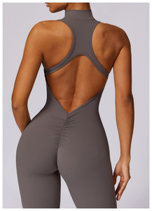 Wholesale Women Fitness Sports Sexy Backless <strong>Jumpsuit</strong> Breathable Outdoor Scrunch Butt <strong>Jumpsuit</strong> Gym <strong>Workout</strong> Yoga <strong>Jumpsuits</strong> - Product Image 6