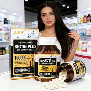 Capsules de biotine OEM, capsules de biotine pures, capsules de biotine en vente chaude pour la croissance des cheveux, pilules pour des cheveux plus épais et plus forts, capsule de biotine - Product Image 1
