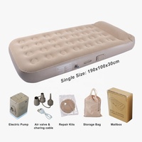 Matelas Gonflable Moderne Simple en PVC Écologique, 15 cm, Pliable, pour Extérieur, Maison, Hôtel, Appartement, Parc, Villa, Chambre