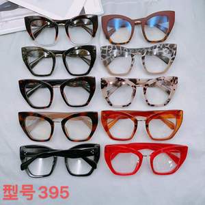 Montures de lunettes œil-de-chat à monture complète, imprimé animal, verres PC anti-lumière bleue, lunettes unisexes - Product Image 2
