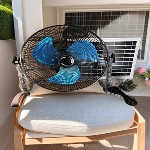 Ventilador de Pie <span class=keywords><strong>Solar</strong></span> Portátil Recargable de 12 Pulgadas con Panel <span class=keywords><strong>Solar</strong></span> Extraíble para Uso Doméstico - Product Image 3