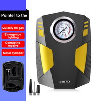 Pompa Kompresor Udara Portabel Mobil DC 12 Volt, Pengisi Angin Ban Digital 150 PSI untuk Mobil, Motor, dan Sepeda