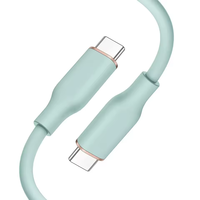 Cable USB Tipo C a Tipo C, Carga Rápida 3A, Revestimiento de TPE, Conductor de Cobre Puro Blindado, para Sincronización de Datos de Teléfonos Móviles