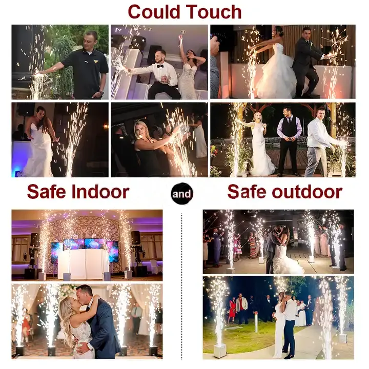 Wedding 200g freddo sparkle in polvere fuochi d'artificio compositi in polvere di titanio per Sparkler macchina MSDS certificato