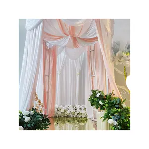厂家直销婚礼背景带赃物和窗帘窗帘的婚礼装饰窗帘