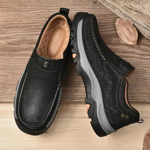 Zapatillas Casuales de Negocios para <span class=keywords><strong>Hombre</strong></span> con Cordones Delanteros, Transpirables, Cómodas, para Escalar al Aire Libre - Product Image 4