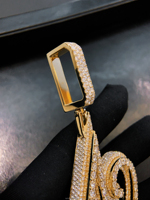 Bijoux pour homme, ensemble de bijoux DIY en or massif 10 carats pour homme avec pendentif numéro et chaîne cubaine, diamants de laboratoire certifiés IGI