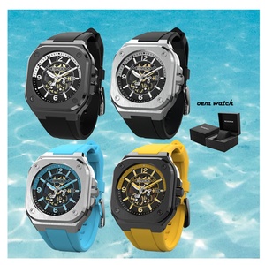 Reloj Mecánico Automático Personalizado OEM para Hombre, Diseño Esqueleto, Acero Inoxidable, Resistente al Agua 50M, de Lujo - Product Image 1