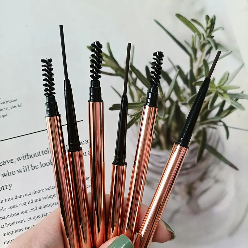 Create Your Own Brand Women's Eyebrow Pencil Waterproof Double Headed Automatic Eyebrow Pencil