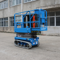 Plateforme élévatrice de type ciseaux pour travaux en hauteur, plateforme de construction en altitude, adaptée à diverses surfaces routières