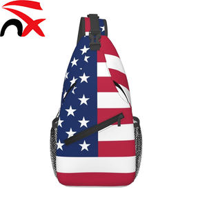 Sac à bandoulière unisexe de haute qualité avec drapeau américain <span class=keywords><strong>pour</strong></span> jeunes adultes, idéal <span class=keywords><strong>pour</strong></span> la randonnée et le cyclisme - Product Image 3