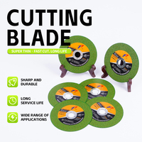 Disque de coupe vert renforcé en oxyde d'aluminium à double filetage de 4 pouces, fabrication chinoise, pour un meulage lisse et durable