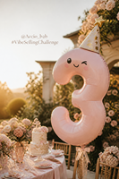 Ballon en aluminium géant de 40 pouces en forme de chiffre avec chapeau d'anniversaire et expressions de dessins animés mignons pour la décoration de fête d'anniversaire d'enfants 0-9