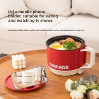 Vente chaude d'une personne multifonctionnelle marmite électrique dortoir transfrontalier pliant petit pot pour cuire à la vapeur friture ménage